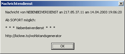 Windows-Nachrichtendienst deaktivieren